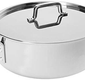 WINCO Tri-Ply Brazier, 12-quart, Silver