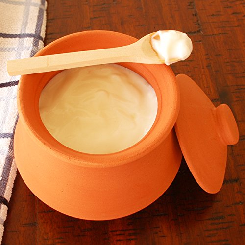 Ancient Cookware, Indian Clay Yogurt Pot, Small, 28 Ounces