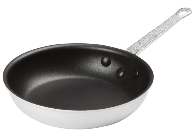 Winco AFP-8XC Commercial-Grade Aluminium Fry Pan/Skillet, 8", Silver