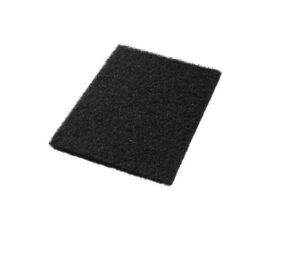 americo stripping pads, 17" diameter, black, 5/carton
