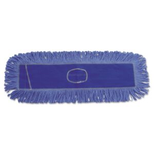 boardwalk bwk1124 24 in. x 5 in. cotton/synthetic fiber looped-end mop head - blue