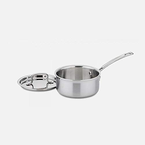 Cuisinart MultiClad Pro Stainless 6-Quart Saucepot with Cover & MultiClad Pro Stainless Steel 1-1/2-Quart Saucepan with Cover