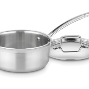 Cuisinart MultiClad Pro Stainless 6-Quart Saucepot with Cover & MultiClad Pro Stainless Steel 1-1/2-Quart Saucepan with Cover