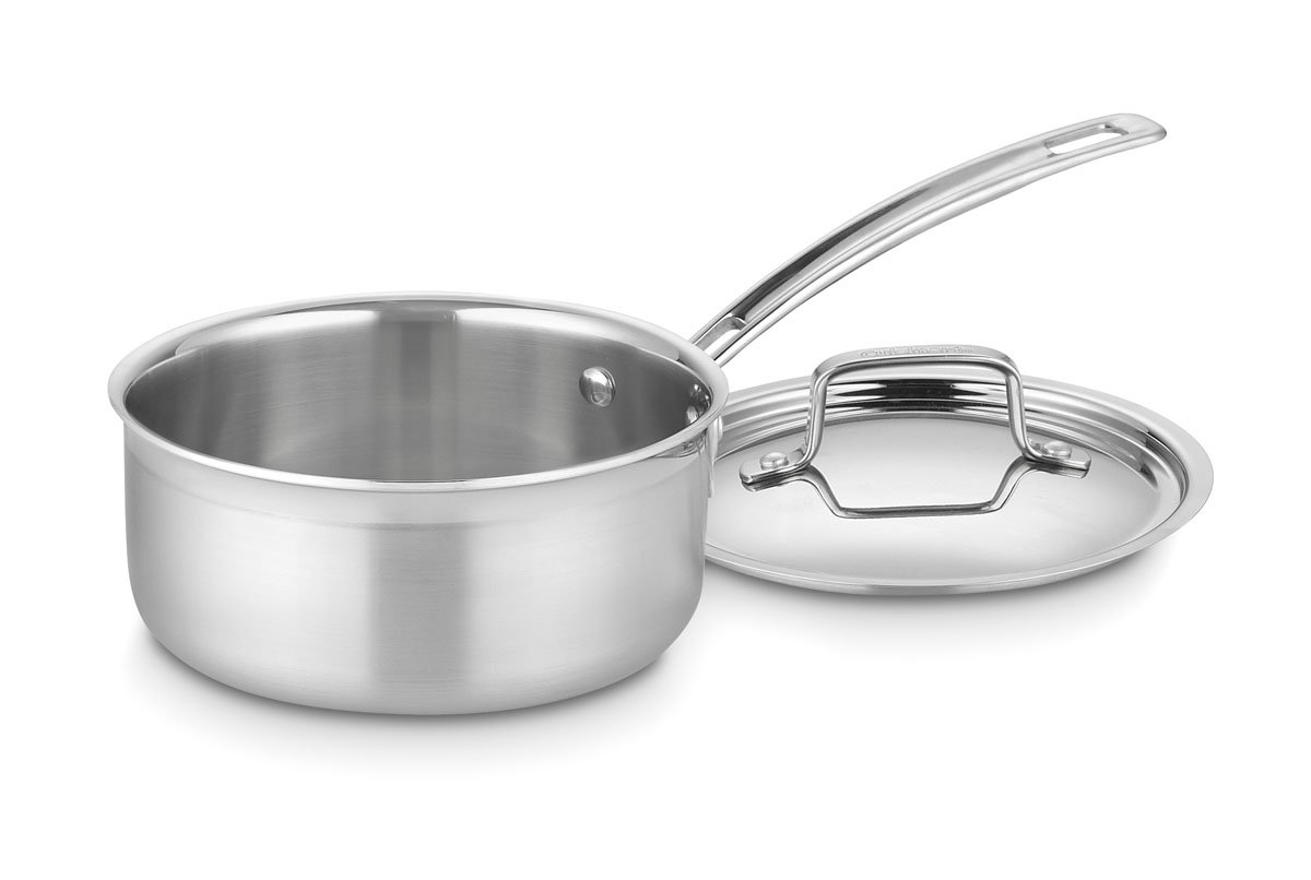 Cuisinart MultiClad Pro Stainless 6-Quart Saucepot with Cover & MultiClad Pro Stainless Steel 1-1/2-Quart Saucepan with Cover