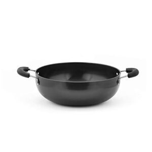 Satre Online and Marketing Hindalco Aluminium Kadai,Cookware Pan Size No-12, 3 mm,Aluminium Kadai,Kadhai Pan,Frying Pan