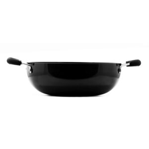 Satre Online and Marketing Hindalco Aluminium Kadai,Cookware Pan Size No-12, 3 mm,Aluminium Kadai,Kadhai Pan,Frying Pan