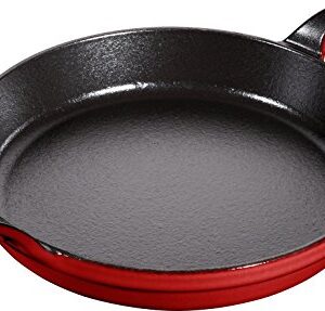 Staub 40509-895 Round Stackable Dish, Cherry, 7.9 inches (20 cm), Enameled Iron Gratin Dish