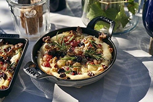 Staub 40509-895 Round Stackable Dish, Cherry, 7.9 inches (20 cm), Enameled Iron Gratin Dish