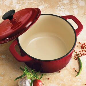 Tramontina Enameled Cast-Iron Dutch Oven 3.5 Qt (Red), 80131/635DS