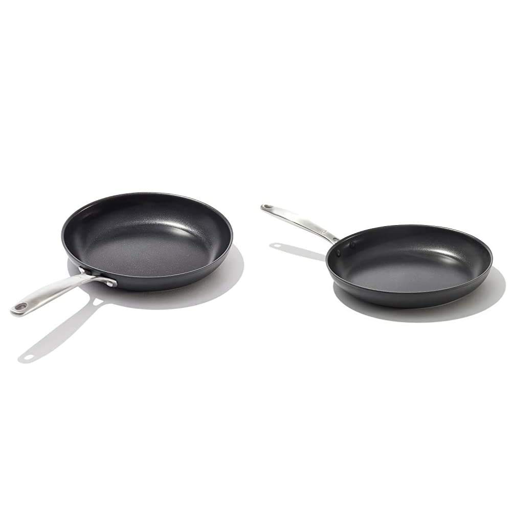 OXO Good Grips Non-Stick Pro Dishwasher safe 10" Open Frypan & Good Grips Non-Stick Pro Dishwasher safe 12" Open Frypan