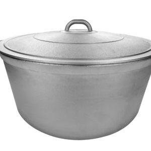 Uniware 9900 Super Quality Aluminum Caldero,Dutch Oven,33.8 QT,Silver (46cm (18-Inch))