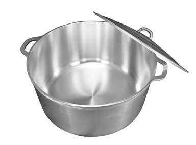 Uniware 9900 Super Quality Aluminum Caldero,Dutch Oven,33.8 QT,Silver (46cm (18-Inch))