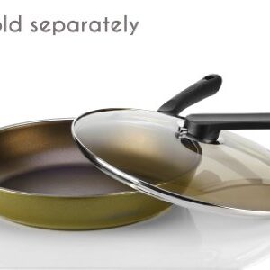 TECHEF - Color Pan 12" Frying Pan, Coated with New Safe Teflon Select - Color Collection/Non-Stick Coating (PFOA Free) (Spicy Olive)