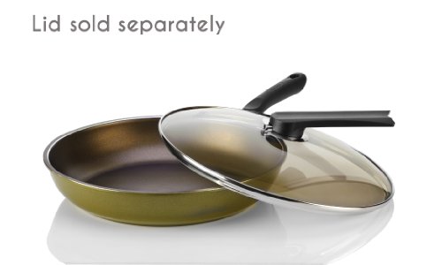 TECHEF - Color Pan 12" Frying Pan, Coated with New Safe Teflon Select - Color Collection/Non-Stick Coating (PFOA Free) (Spicy Olive)