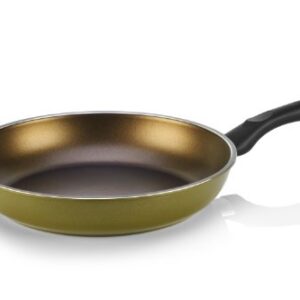 TECHEF - Color Pan 12" Frying Pan, Coated with New Safe Teflon Select - Color Collection/Non-Stick Coating (PFOA Free) (Spicy Olive)