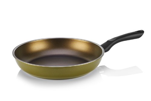 TECHEF - Color Pan 12" Frying Pan, Coated with New Safe Teflon Select - Color Collection/Non-Stick Coating (PFOA Free) (Spicy Olive)