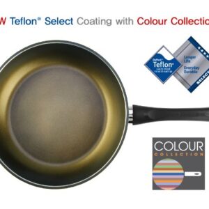 TECHEF - Color Pan 12" Frying Pan, Coated with New Safe Teflon Select - Color Collection/Non-Stick Coating (PFOA Free) (Spicy Olive)