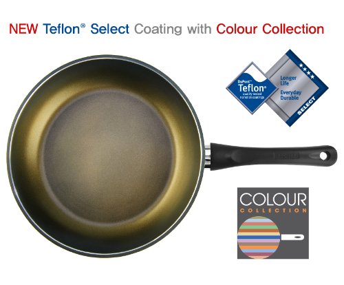 TECHEF - Color Pan 12" Frying Pan, Coated with New Safe Teflon Select - Color Collection/Non-Stick Coating (PFOA Free) (Spicy Olive)