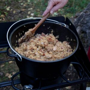 Camp Chef 12" Cast Iron Deep Dutch Oven, True Seasoned Finish Cast Iron, Volume 8 qt