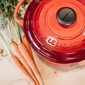 Le Creuset Enameled Cast Iron Signature Round Dutch Oven, 7.25 qt., Cerise