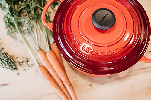 Le Creuset Enameled Cast Iron Signature Round Dutch Oven, 7.25 qt., Cerise