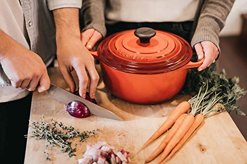 Le Creuset Enameled Cast Iron Signature Round Dutch Oven, 7.25 qt., Cerise