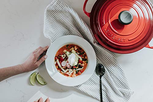 Le Creuset Enameled Cast Iron Signature Round Dutch Oven, 7.25 qt., Cerise