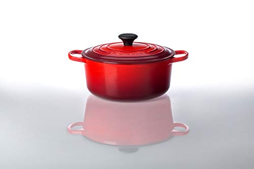 Le Creuset Enameled Cast Iron Signature Round Dutch Oven, 7.25 qt., Cerise