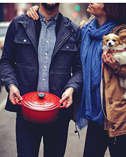 Le Creuset Enameled Cast Iron Signature Round Dutch Oven, 7.25 qt., Cerise