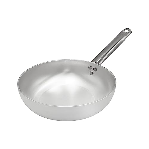 Pentole Agnelli ALMA111B28 Professional Aluminium 3 Mm. Saute Pan with One Handle, Diameter 28 cm.