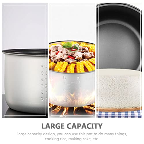 Cabilock 5L Household Rice Cooker Inner Pot Replacement Insert Liner Non- Stick Rice Electric Cooker Pot Accessories Electric Cooker Accessory