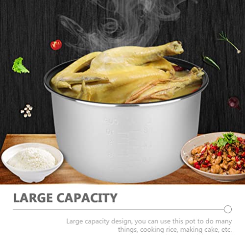 Cabilock 5L Household Rice Cooker Inner Pot Replacement Insert Liner Non- Stick Rice Electric Cooker Pot Accessories Electric Cooker Accessory