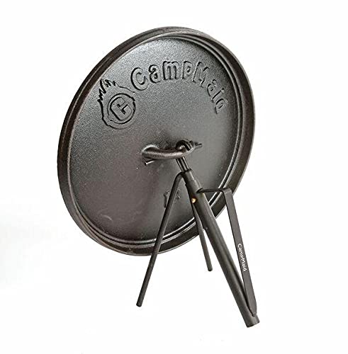 CampMaid Dutch Oven Kickstand & Lid Lifter - Durable Dutch Oven Lid Lifter - Lightweight & Portable Camp Cooking Accessories - Unique Camp Kitchen Equipment - Outdoor Cooking Essentials