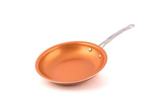 masterpan copper tone 12-inch ceramic non-stick fry pan