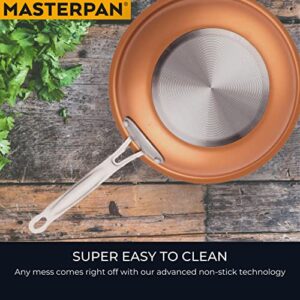 MasterPan Copper tone 12-inch Ceramic Non-stick Fry pan