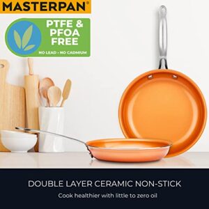 MasterPan Copper tone 12-inch Ceramic Non-stick Fry pan