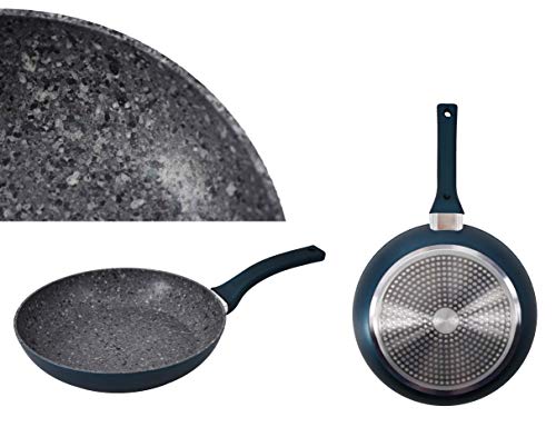 Uniware Aluminum Non-Stick Frying Pan w/Induction Bottom, 3-Layer Granite Coating, 3 Size Variants (11")