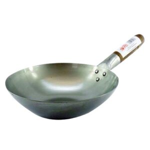 hancock 10" carbon steel flat based wok
