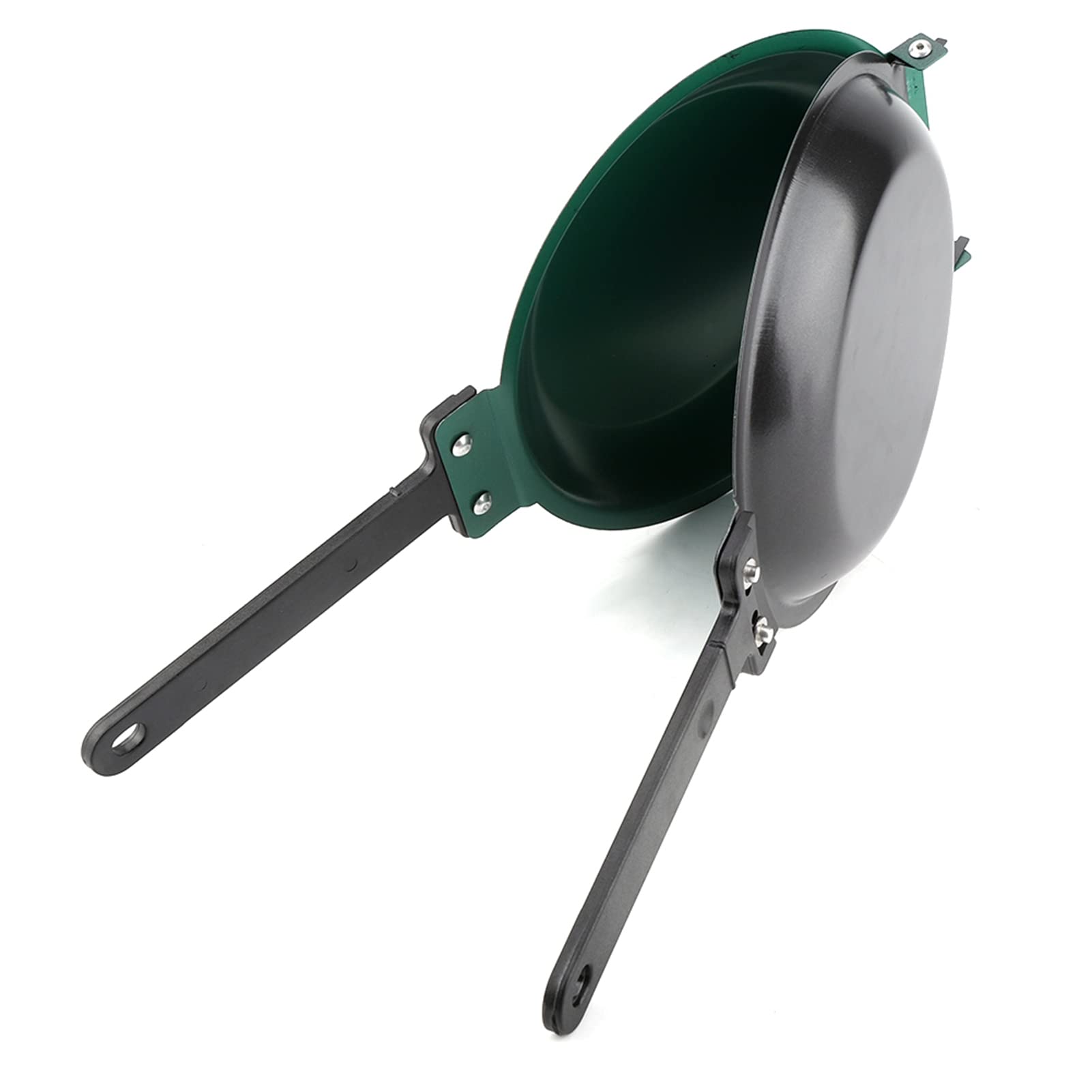 Double Side Pan, Haofy Double Side Pancake Griddle Molds Non-stick Ceramic Coating Flip Frying Pan Pancake Maker Household Kitchen Cookware (Green)