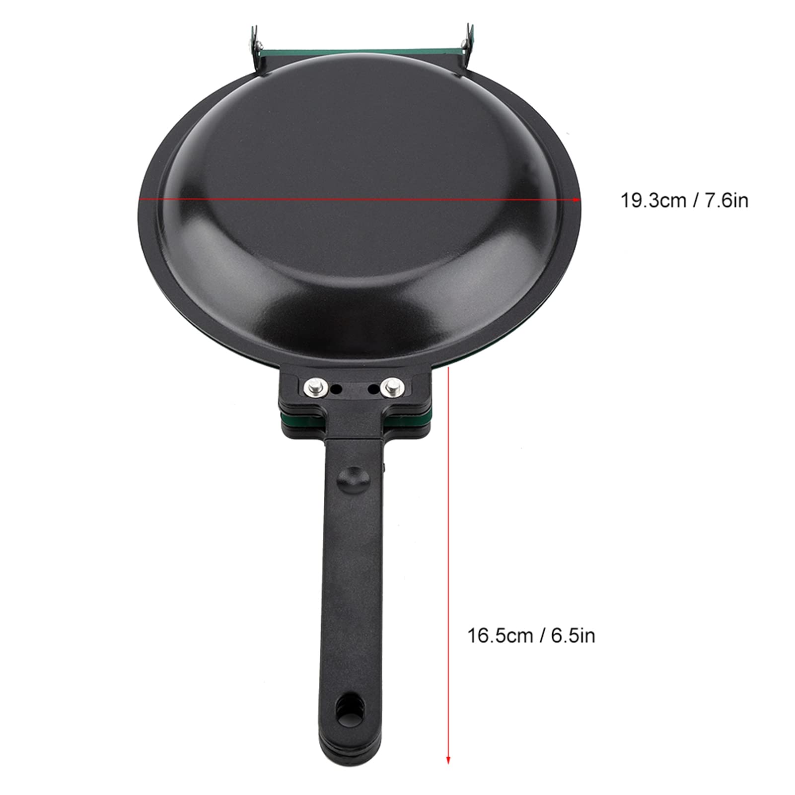 Double Side Pan, Haofy Double Side Pancake Griddle Molds Non-stick Ceramic Coating Flip Frying Pan Pancake Maker Household Kitchen Cookware (Green)