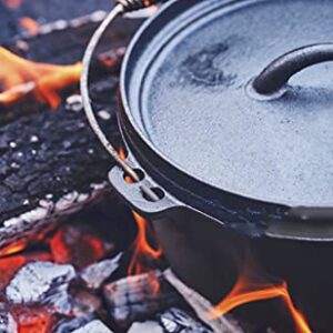 Cuisiland 20Qt DIA 17-inch Huge Pre-seasoned Cast iron Dutch oven with 3 Legs