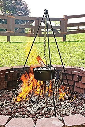 Cuisiland 20Qt DIA 17-inch Huge Pre-seasoned Cast iron Dutch oven with 3 Legs