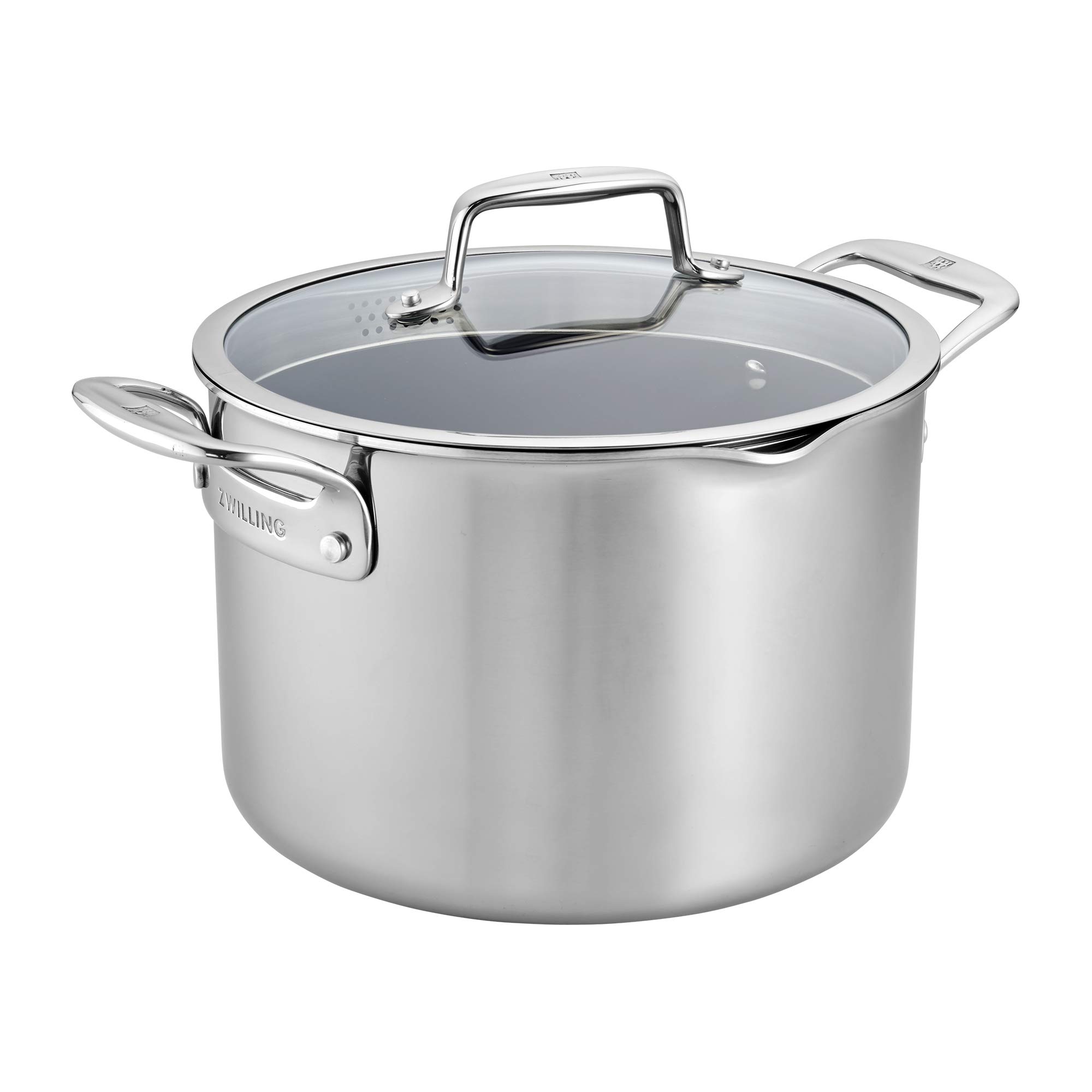 ZWILLING Clad CFX 8-qt Stainless Steel Ceramic Nonstick Stock Pot