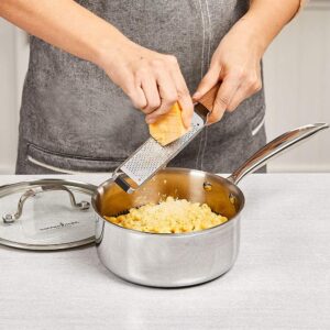 Copper Chef Titan Pan, Try Ply Stainless Steel Non-Stick Frying Pans, 2 QT Sauce Pan with Lid