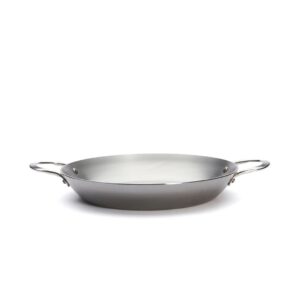 de Buyer MINERAL B Carbon Steel Paella Pan - Multipurpose Pan for Stovetop & Oven - Naturally Nonstick - Made in France