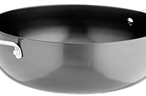 Eris EHDF314 Hard Anodized 8.5" Deep Fry Pan/Kadhai, Black