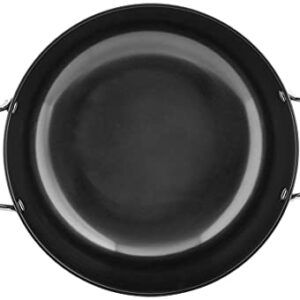 Eris EHDF314 Hard Anodized 8.5" Deep Fry Pan/Kadhai, Black