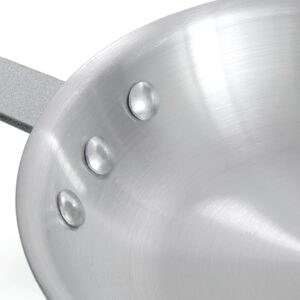 Central Exclusive Keystone 31H-015 Aluminum Fry Pan, 10" Diam., Natural Finish