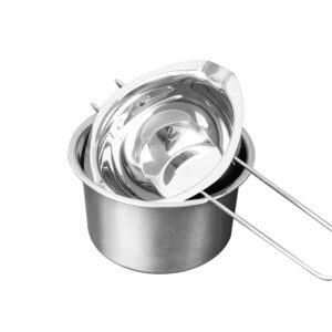 qqqqqq double boiler stainless steel pot of chocolate melting water heating melting pot bowl baking heating container for butter chocolate cheese caramel