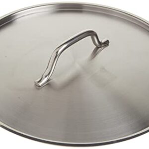 Update International Stainless Steel Stock Pot Cover, 24-Quart, Silver